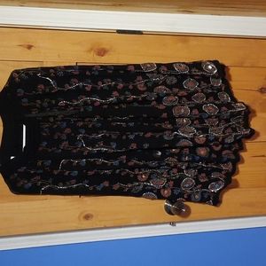 Beautiful India made long skirt Beautiful pink and blue and black size s